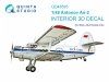 Quinta Studio QD48595 Antonov An-2 Colt 3D-Printed & coloured Interior on decal paper (Bilek) 1/48