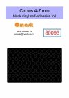 Omask X8001 Universal set 1 - black vinyl foil (80092, 80093, 80094, 80095, 80096)