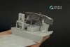 Quinta Studio QD35124 CH-47D 3D-Printed coloured Interior on decal paper (Trumpeter) 1/35