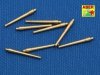 Aber 1:700L-09 Set of 8 pcs 381mm short barrels for turrets with antiblast covers ships Hood 1/700