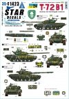 Star Decals 35-C1423 War in Ukraine 24 Ukrainian 3rd Tank Brigade in 2022-24. T-72B1 tanks 1/35