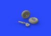 Eduard 672147 Spitfire Mk. VIII wheels - 4 spoke w/ pattern EDUARD 1/72