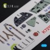 KELIK K72115 Sea Hurricane Mk I interior 3D decals for Arma Hobby kit 1/72