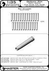 Master GM-35-018 Niemiecka amunicja 2cm (cal. 20x138B) do działka Flak 30/38, KwK 30/38 - łuski (25 szt.) (1:35)