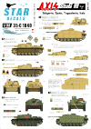 Star Decals 35-C1040 Axis/Eastern European StuG III (2) 1/35