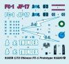 Trumpeter 01658 Chinese FC-1 Fierce Dragon (01/03 Prototype) (1:72)