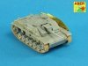Aber 72L-53 Lufa do niemieckich dział pancernych StuG.III, Ausf.G wersja wczesna / German StuK.40 L/48 7,5 cm Barrel early model muzzle brake for StuG. III Ausf.F/8 and StuG. III Ausf.G early 1/72