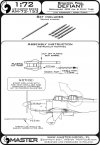 Master AM-72-153 Boulton Paul Defiant - Rurka Pitota oraz lufy Browning .303) 1/72