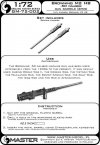 Master GM-72-002 Browning M2 (Heavy Barrel) .50 caliber (12.7mm) - gun barrels (2pcs) 1/72