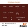 AK Interactive AK11329 RAL 8013 Rotbraun 17ml