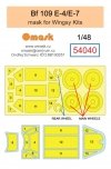 Omask 54040 Bf 109 E-4 / E-7 mask (for Wingsy Kits) 1/48
