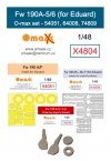 Omask X4804 Fw 190A-5/6 O-max set for Eduard 1/48