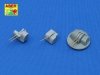 Aber 350L-02 Set of 12 pcs 127mm type 89 A/A long barrels for Japan ships (1:350)