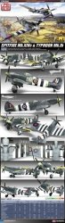 Academy 12512 SPITFIRE Mk.XIVc TYPHOON Mk.Ib (1:72)