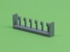 Master SM-350-093 USN 40 mm/56 Bofors quadruple mount ver.1 / with Mk-51 director - (resin, PE and turned parts) - (6pcs) 1:350