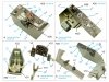 Quinta Studio QD32160 Do 335A-10 3D-Printed & coloured Interior on decal paper (HK models) 1/32