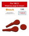 Omask 74805 Fw 190 D wheel bay plugs (for Eduard) 1/48