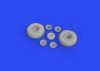 Eduard 648644 B-17 wheels oval tread HKM 1/48