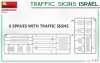 Miniart 35653 TRAFFIC SIGNS. ISRAEL 1/35