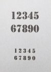 RT-Diorama 35603 Airbrush Stencil: Basic numbers 1/35