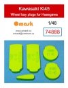 Omask 74888 Kawasaki Ki45 wheel bay plugs (for Hasegawa) 1/48