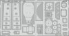 Eduard 32972 A-26B rear interior 1/32 HOBBY BOSS