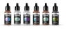 Vallejo 77092 Eccentric The Shifters Zestaw 6 farb 17ML - Galaxy Dust