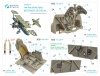 Quinta Studio QD48230 Fiat CR.42 3D-Printed & coloured Interior on decal paper (Italeri) 1/48