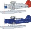 Hasegawa 02394 SOC-3 Seagull Seaplane Battleship USS Pennsylvania 1/72