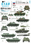 Star Decals 35-C1003 TO (Teritorialna Obramba). M36B2 Jackson. T-55A (polish), T-55A (russian), M-84, BTR-50PK 1/35