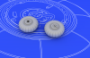 Eduard 672006 Bf 110C/ D wheels 1/72 (EDUARD)