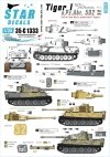 Star Decals 35-C1333 Tiger I. sPzAbt 502 # 1. Initial / Early production Tigers 1942-43. 1/35