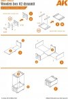 AK Interactive AK8229 LASER CUT WOODEN BOX 002 DYNAMIT (8 UNITS) 1/35