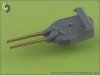 Master SM-700-009 IJN 36cm/45 (14in) Vickers and 41st Year Types barrels (8pcs) - Kongo, Fuso and Ise classes