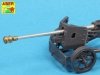 Aber 72L-56 Lufa 75mm do niemieckiej armaty p/panc Pak 40 z późnym hamulcem wylotowym / German 75mm gun barrel for PaK40 with late muzzle brake 1/72