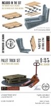 RT-Diorama 35408 Pallet Truck Set 1/35