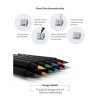 DSPIAE MK-03 Grey Soft Tipped Marker Pen