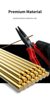 DSPIAE BB-3.0 Brass Rods For Model Building 3.0mm (5 PCS) / pręty miedziane