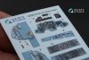 Quinta Studio QD48170 Su-27 3D-Printed coloured Interior on decal paper (for KittyHawk kit) 1/48