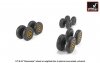 Armory Models AW72327 B-36 Peacemaker wheels w/ weighted tires, optional nose wheels 1/72