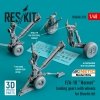 RESKIT RSU48-0210 F/A-18 HORNET LANDING GEARS WITH WHEELS FOR KINETIC KIT (RESIN & 3D PRINTED) 1/48