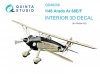 Quinta Studio QD48209 Arado Ar 68 E/F 3D-Printed & coloured Interior on decal paper (Roden) 1/48