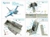 Quinta Studio QD48388 F-16A MLU 3D-Printed & coloured Interior on decal paper (Kinetic) 1/48