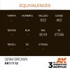 AK Interactive AK11112 GRIM BROWN – STANDARD 17ml