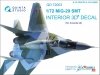 Quinta Studio QD72003 MiG-29 SMT 3D-Printed & coloured Interior on decal paper (for 7309 Zvezda kit)1/72