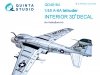 Quinta Studio QD48164 A-6A Intruder 3D-Printed & coloured Interior on decal paper (for HobbyBoss kit) 1/48