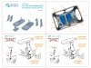 Quinta Studio QT72014 Yak-1 Ski landing gear (Zvezda) 1/72