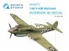 Quinta Studio QD48272 P-40B 3D-Printed & coloured Interior on decal paper (Airfix) 1/48