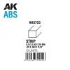 AK Interactive AK6703 STRIPS 0.25 X 2.00 X 350MM – ABS STRIP – 10 UNITS PER BAG