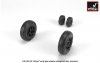 Armory Models AW48503 JAS-39 Gripen wheels w/ weighted tires, early 1/48